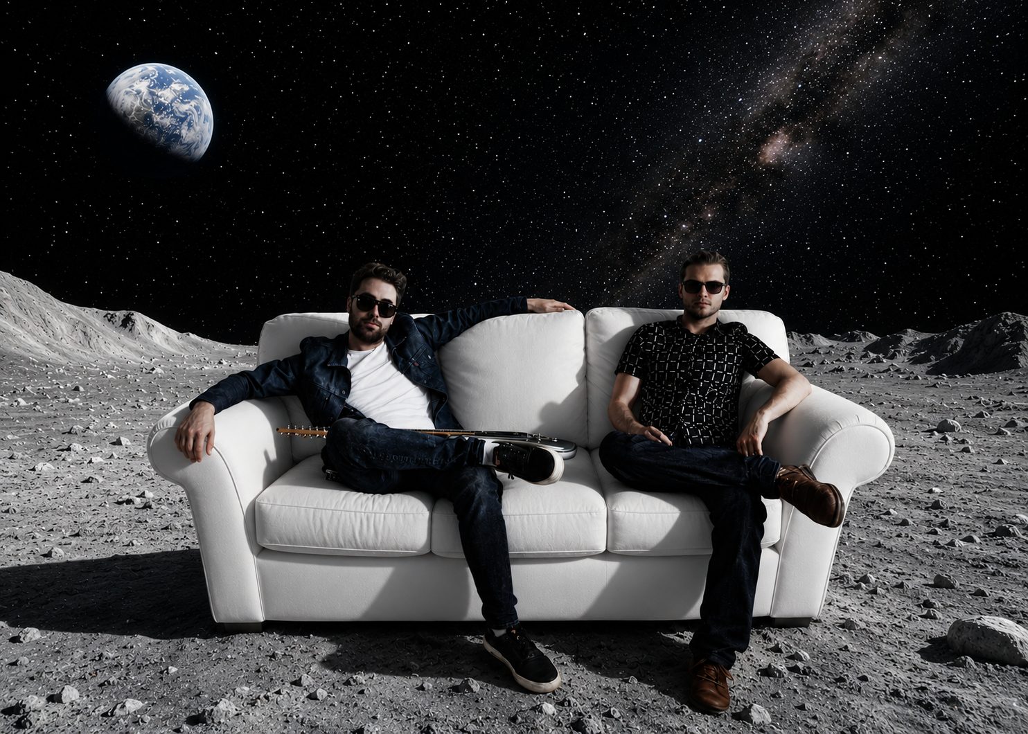 Typical Dreamers on the moon